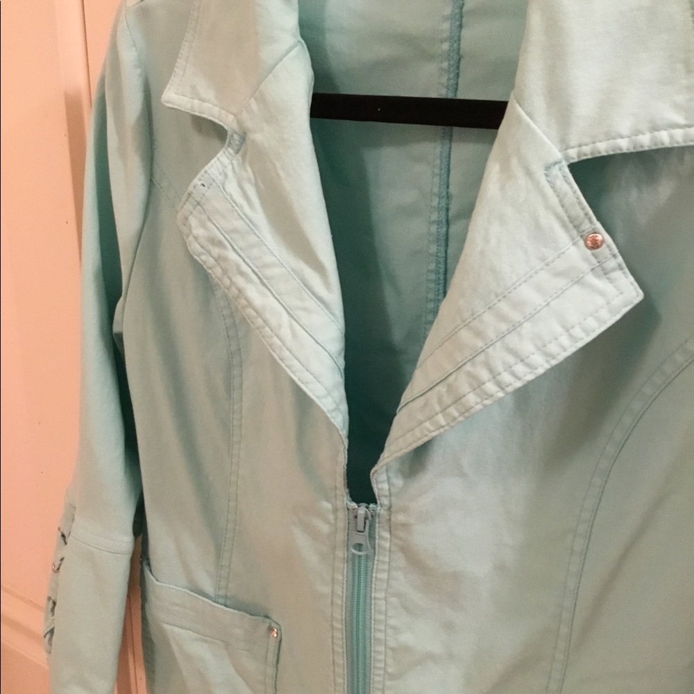 Mint green jacket
